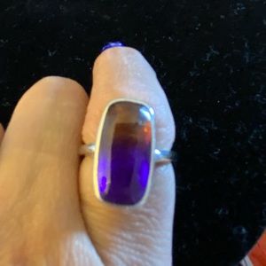 Sterling and amethyst ring